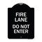 Signmission Fire Lane Do Not Enter Heavy-Gauge Aluminum Architectural Sign, 24" x 18", BW-1824-23986 A-DES-BW-1824-23986 - alternate 1
